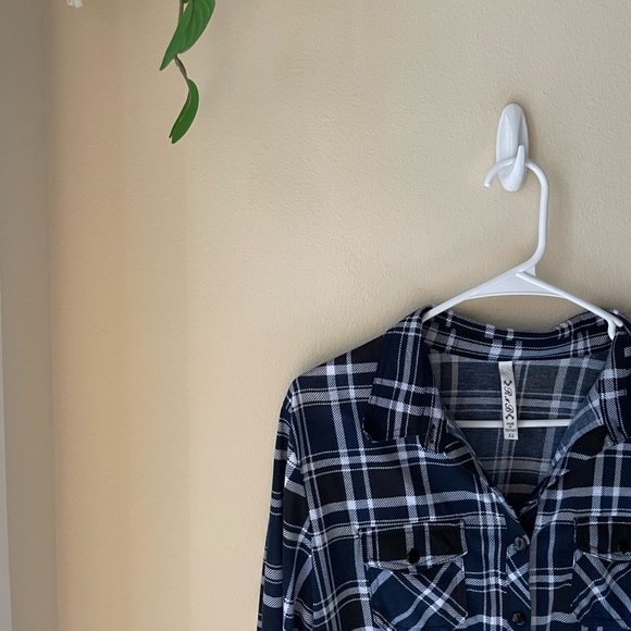 Blue Plaid Flannel - Picture 3 of 5